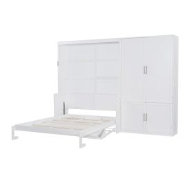 Queen Size Murphy Bed Wall Bed with Closet