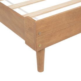 Queen Size Wood Bed with Piano Key Style Upholstered Headboard 28 Queen Size Wood Bed with Piano Key Style Upholstered Headboard