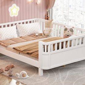 Full Size Wood Platform Bed For Kids