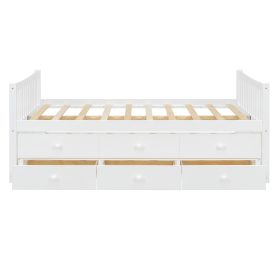 Full Size Daybed with Twin size Trundle and Drawers