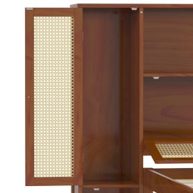 Twin Size Wooden Bed with Two Storage Lockers, Drawer, and Storage Shelf on Headboard 30 Twin Size Wooden Bed with Two Storage Lockers, Drawer, and Storage Shelf on Headboard