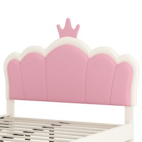 Full Size Upholstered Princess Bed With Crown Headboard 23 Full Size Upholstered Princess Bed With Crown Headboard