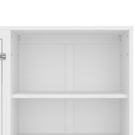 Queen Murphy Bed with Height Adjustable Storage Compartments and Shelf