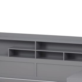 Wooden Twin Size Daybed With Storage Shelves, Twin Size Trundle Bed and  Study Desk