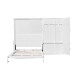 Queen Size Murphy Bed Wall Bed with Closet