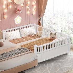 Full Size Wood Platform Bed For Kids