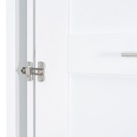 Twin Size Rotating Wall Murphy Beds with Bookshelf, Top Cabinet, Extendable Desk & Side Storage