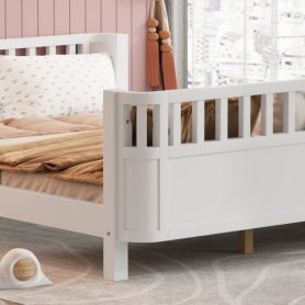 Full Size Wood Platform Bed For Kids