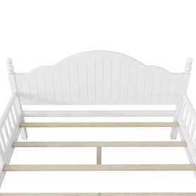 Wood Full Size Platform Bed with Headboard and Footboard