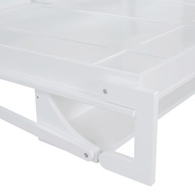 Full Size Murphy Bed with Hydraulic Lift & Desk Design