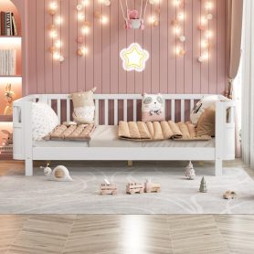 Full Size Wood Platform Bed For Kids