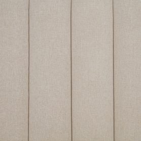 King Size Wood Bed with Piano Key Style Upholstered Headboard