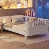Twin Size Wood Platform Bed For Kids