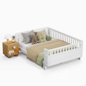 Full Size Wood Platform Bed For Kids