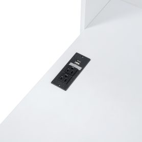 Twin Size Wooden Daybed With 3 Drawers, USB Ports And Desk