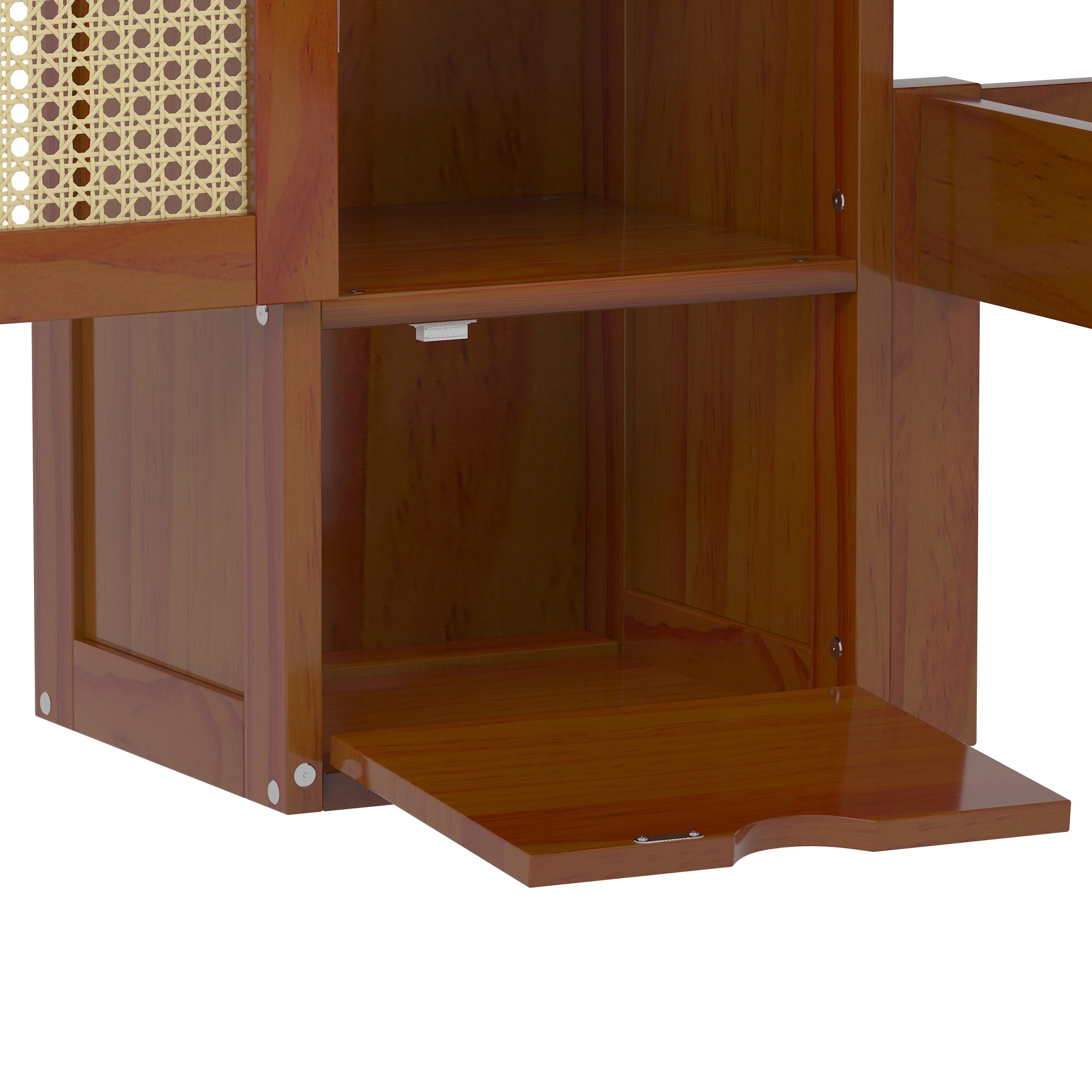 Twin Size Wooden Bed with Two Storage Lockers, Drawer, and Storage Shelf on Headboard 16 Twin Size Wooden Bed with Two Storage Lockers, Drawer, and Storage Shelf on Headboard