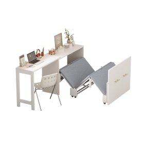 Twin Size Murphy Cabinet Bed With Adjustable Position Desk