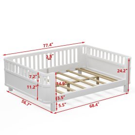 Full Size Wood Platform Bed For Kids