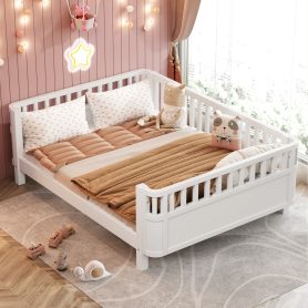 Full Size Wood Platform Bed For Kids