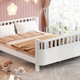 Full Size Wood Platform Bed For Kids