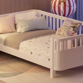 Twin Size Wood Platform Bed For Kids