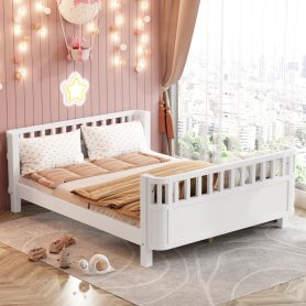 Full Size Wood Platform Bed For Kids