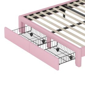 Full Size Upholstered Rainbow Design Bed