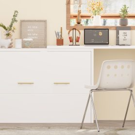 Twin Size Murphy Cabinet Bed With Adjustable Position Desk