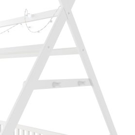 Low Floor Full House Bed With Light, Fence And Roof