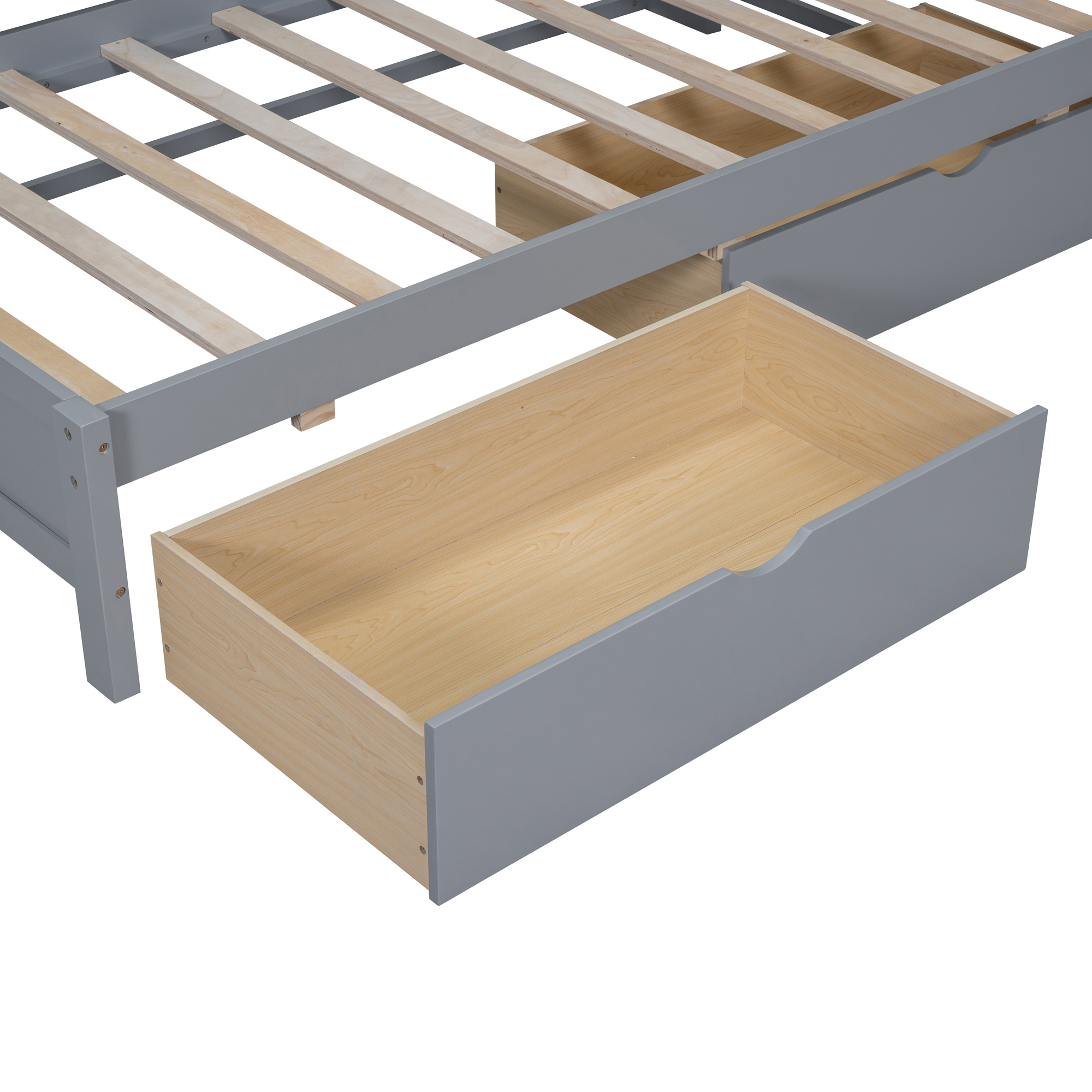 Wooden Twin Size Daybed With 2 Drawers, Storage Shelf And USB Charging Port 15 Wooden Twin Size Daybed With 2 Drawers, Storage Shelf And USB Charging Port