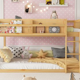 Solid Wood Twin Bunk Bed for Kids & Juniors