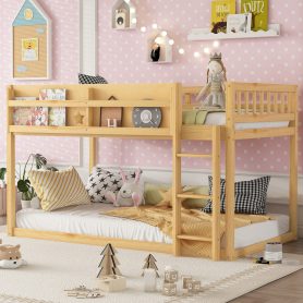 Solid Wood Twin Bunk Bed for Kids & Juniors