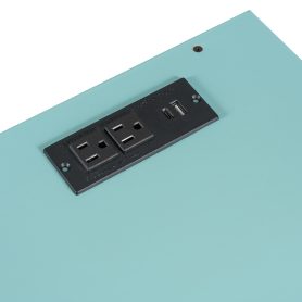 Full Size Wood Loft Bed With Height-adjustable Desk, Drawers, Storage Compartments, Hanging Rod And RGB Lights