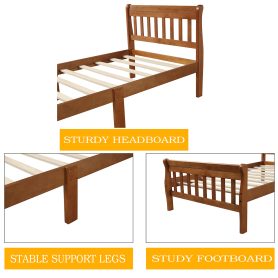 Wood Twin Platform Bed Frame