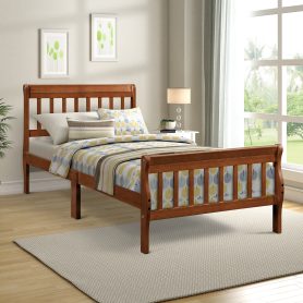 Wood Twin Platform Bed Frame