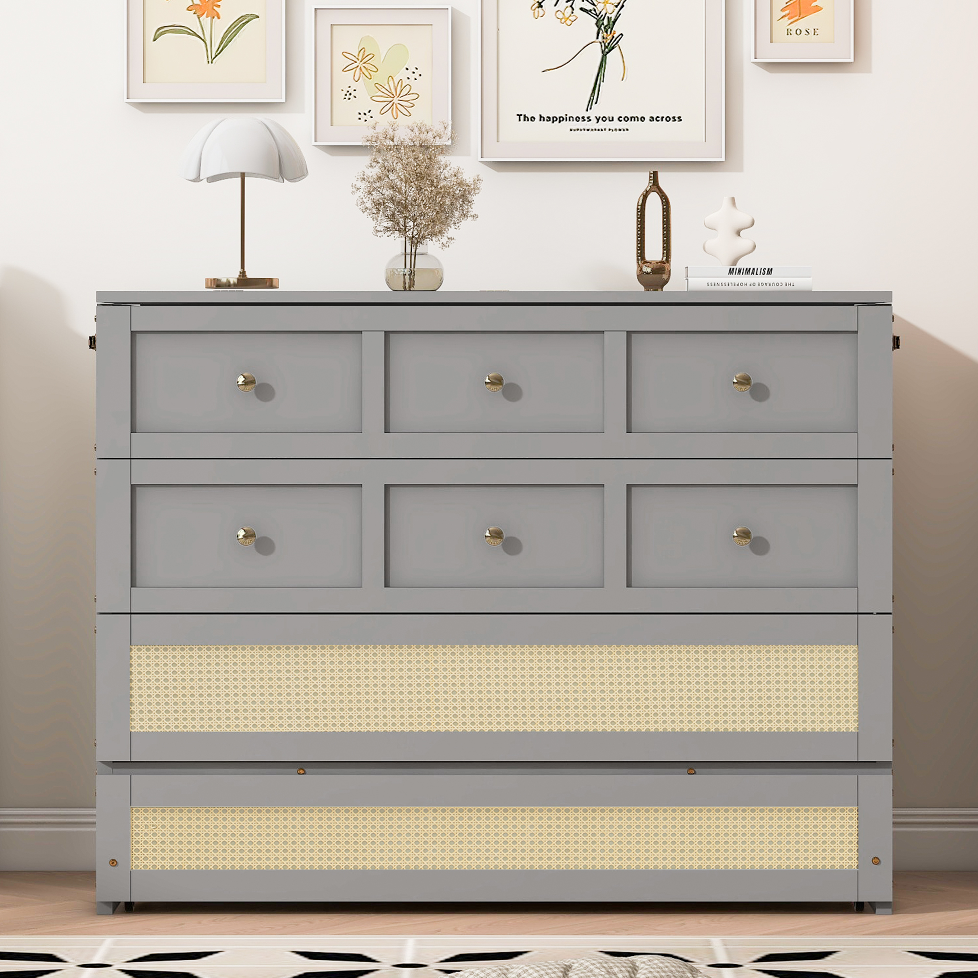 Full Size Murphy Bed With Large Drawers