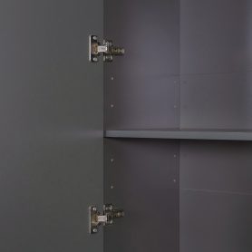 Queen Wall Murphy Bed with Hydraulic Storage, Sofa, Shelves & Drawers, LED/USB Lighting