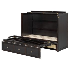 Full Size Murphy Bed With Large Drawers