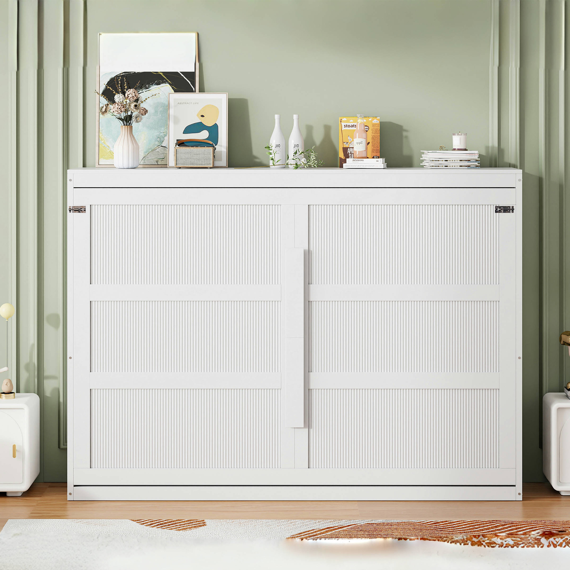 Assembly Instruction For LP100973AAK 9 Modern Design Queen Size Murphy Bed with LED Lights