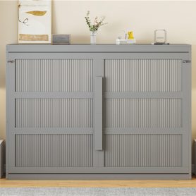 Modern Design Queen Size Murphy Bed with LED Lights