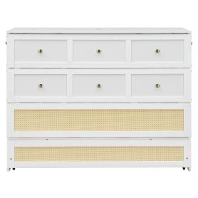 Full Size Murphy Bed with Large Drawers