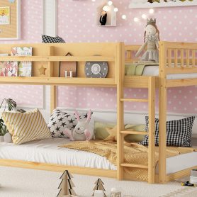 Solid Wood Twin Bunk Bed for Kids & Juniors