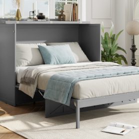 Queen Size Murphy Bed with Large Drawers and USB