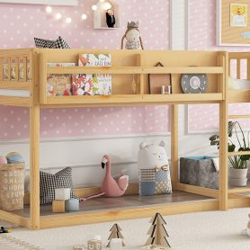 Solid Wood Twin Bunk Bed for Kids & Juniors