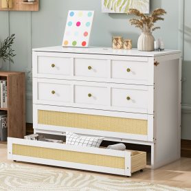 Full Size Murphy Bed with Large Drawers