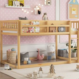 Solid Wood Twin Bunk Bed for Kids & Juniors