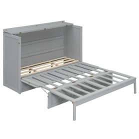 Queen Size Murphy Bed with Large Drawers and USB