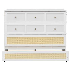 Full Size Murphy Bed with Large Drawers