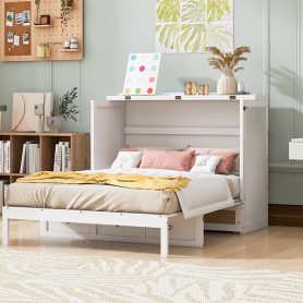 Full Size Murphy Bed with Large Drawers