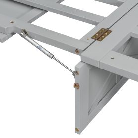 Queen Size Murphy Bed with Large Drawers and USB